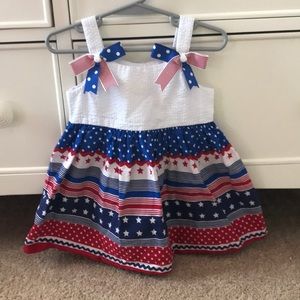 Bonnie Baby patriotic dress with bloomers 18M
